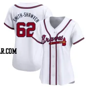 AJ Smith-Shawver Women's Atlanta Braves White Limited Home Jersey