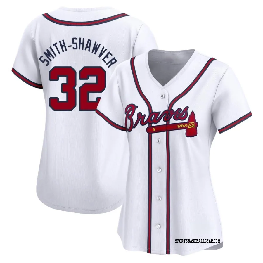 AJ Smith-Shawver Women's Atlanta Braves White Limited Home Jersey