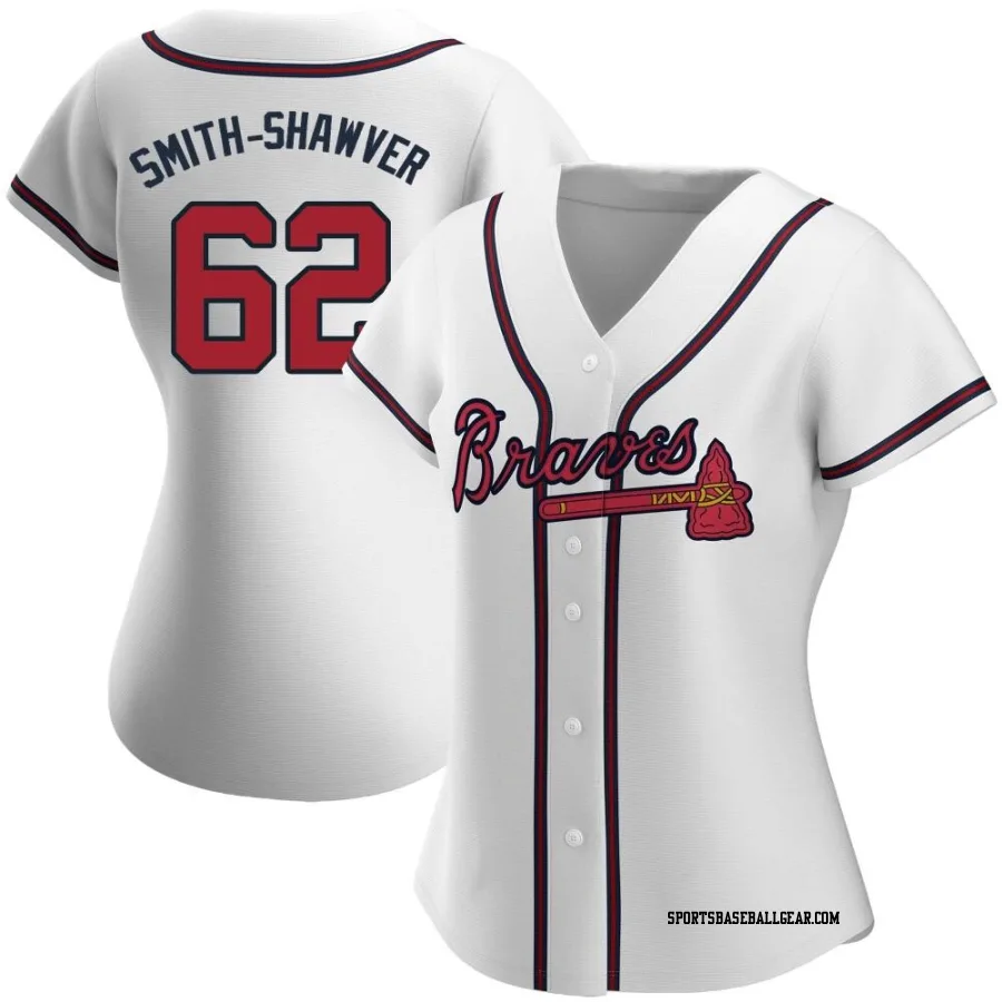 AJ Smith-Shawver Women's Atlanta Braves White Replica Home Jersey