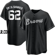 AJ Smith-Shawver Youth Atlanta Braves Black/White Replica Jersey