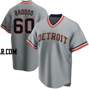 Akil Baddoo Men's Detroit Tigers Gray Replica Road Cooperstown Collection Jersey