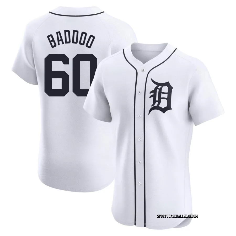 Akil Baddoo Men's Detroit Tigers White Elite Home Jersey