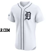 Akil Baddoo Men's Detroit Tigers White Elite Home Patch Jersey