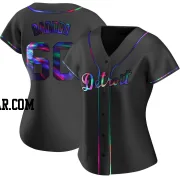 Akil Baddoo Women's Detroit Tigers Black Holographic Replica Alternate Jersey