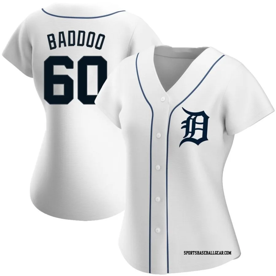 Akil Baddoo Women's Detroit Tigers White Replica Home Jersey