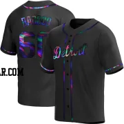 Akil Baddoo Youth Detroit Tigers Black Holographic Replica Alternate Jersey