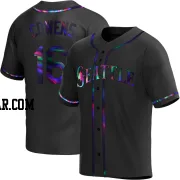 Al Cowens Men's Seattle Mariners Black Holographic Replica Alternate Jersey