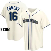 Al Cowens Men's Seattle Mariners Cream Replica Alternate Jersey