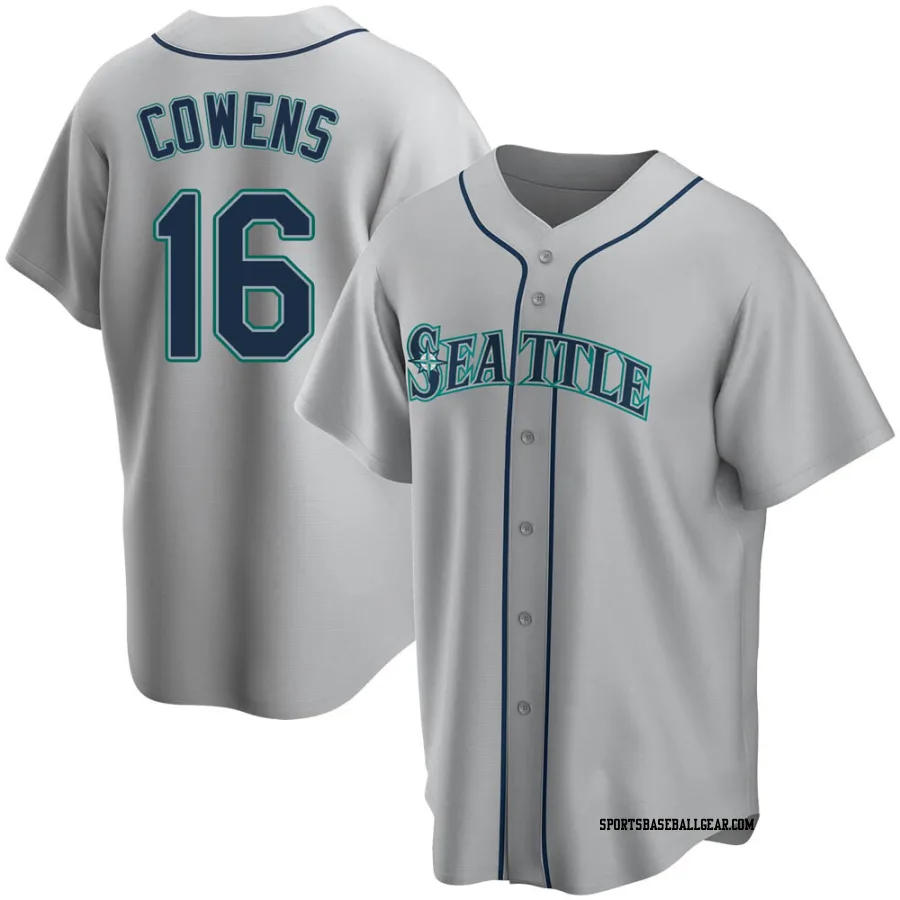 Al Cowens Men's Seattle Mariners Gray Replica Road Jersey