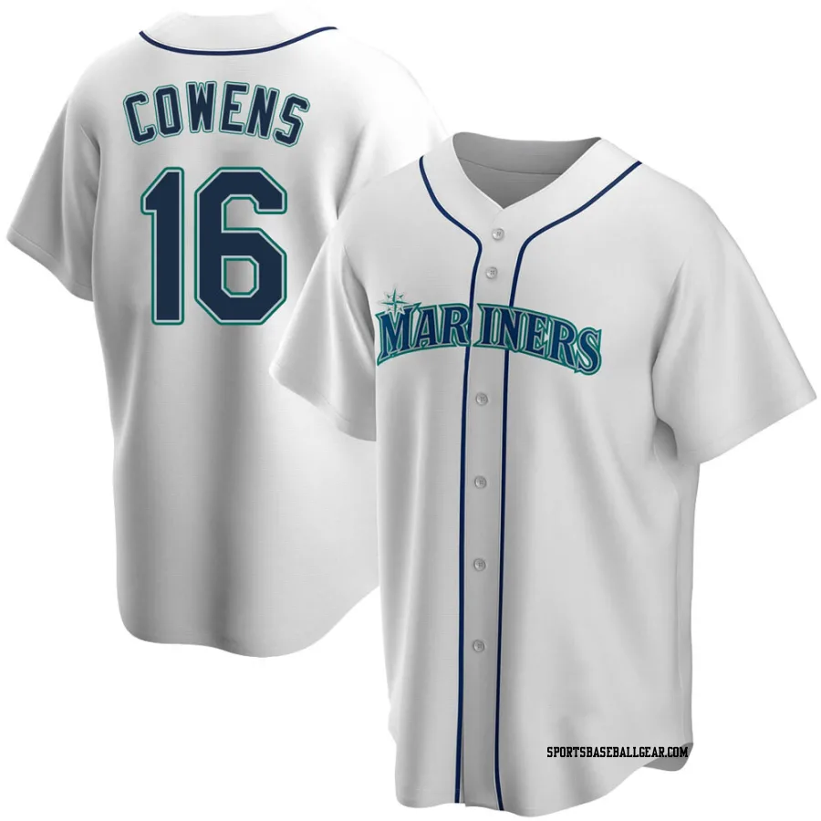 Al Cowens Men's Seattle Mariners White Replica Home Jersey