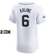 Al Kaline Men's Detroit Tigers White Elite Home Patch Jersey