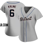 Al Kaline Women's Detroit Tigers Gray Authentic Road Jersey