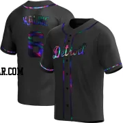 Al Kaline Youth Detroit Tigers Black Holographic Replica Alternate Jersey