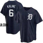 Al Kaline Youth Detroit Tigers Navy Replica Alternate Jersey