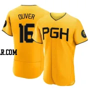 Al Oliver Men's Pittsburgh Pirates Gold Authentic 2023 City Connect Jersey