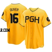 Al Oliver Men's Pittsburgh Pirates Gold Replica 2023 City Connect Jersey