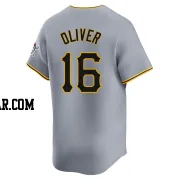 Al Oliver Men's Pittsburgh Pirates Gray Limited Away Jersey