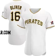 Al Oliver Men's Pittsburgh Pirates White Authentic Home Jersey