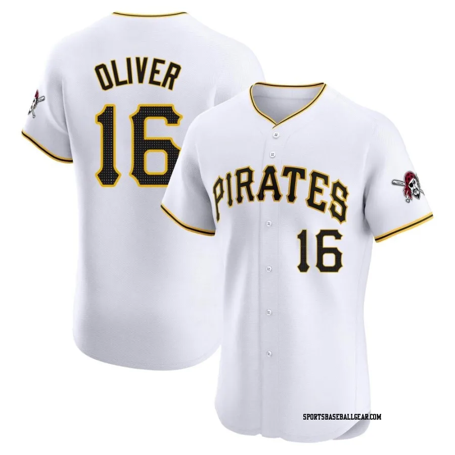 Al Oliver Men's Pittsburgh Pirates White Elite Home Jersey