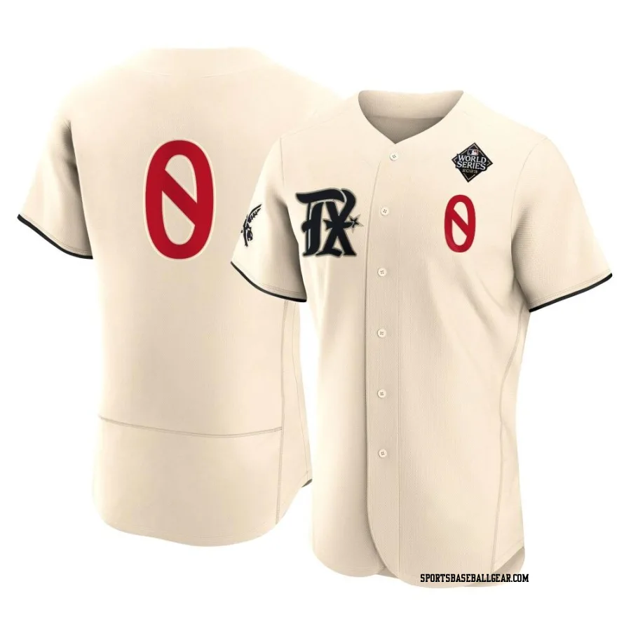 Al Oliver Men's Texas Rangers Cream Authentic 2023 City Connect 2023 World Series Jersey