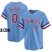 Al Oliver Men's Texas Rangers Light Blue Limited Cooperstown Collection Jersey