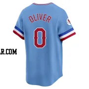 Al Oliver Men's Texas Rangers Light Blue Limited Cooperstown Collection Jersey