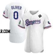 Al Oliver Men's Texas Rangers White Authentic Home 2023 World Series Jersey