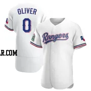 Al Oliver Men's Texas Rangers White Authentic Home Jersey