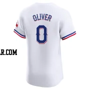 Al Oliver Men's Texas Rangers White Elite Home Jersey