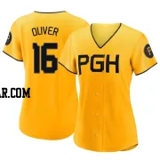 Al Oliver Women's Pittsburgh Pirates Gold Authentic 2023 City Connect Jersey