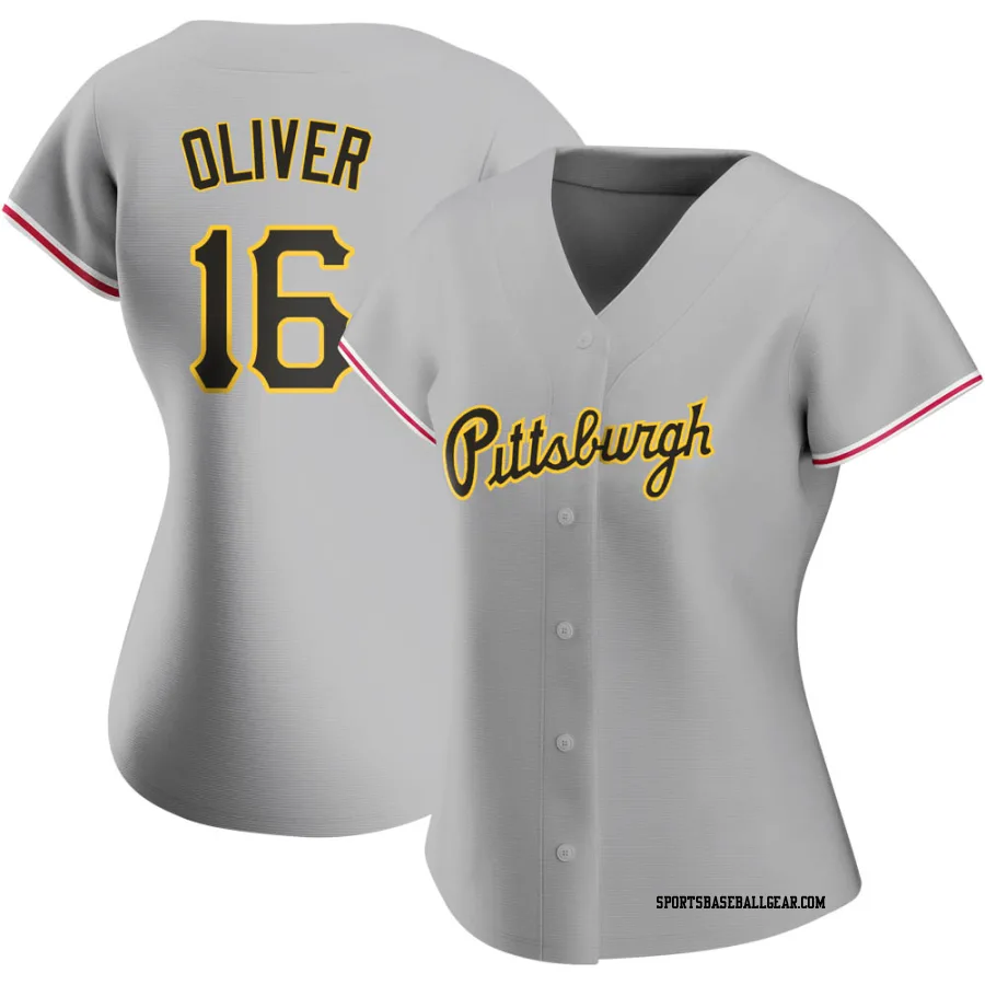 Al Oliver Women's Pittsburgh Pirates Gray Replica Road Jersey