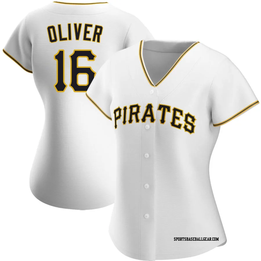 Al Oliver Women's Pittsburgh Pirates White Authentic Home Jersey