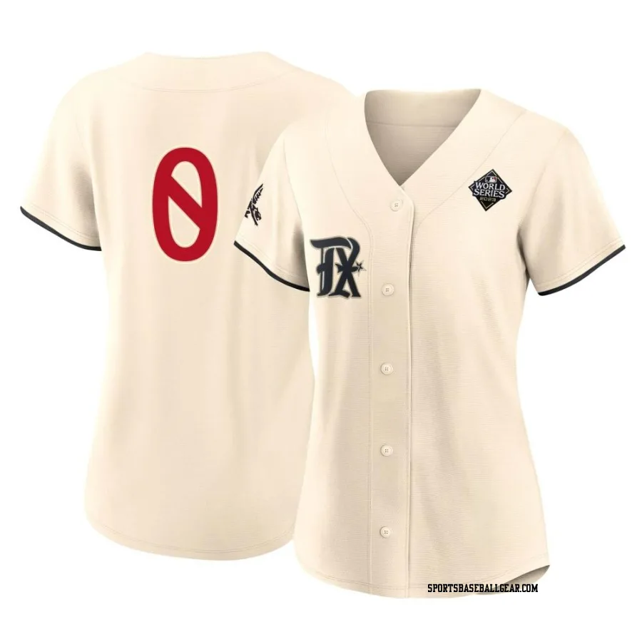 Al Oliver Women's Texas Rangers Cream Replica 2023 City Connect 2023 World Series Jersey