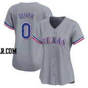 Al Oliver Women's Texas Rangers Gray Limited Away Jersey