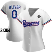 Al Oliver Women's Texas Rangers White Authentic Home 2023 World Series Jersey