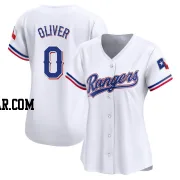 Al Oliver Women's Texas Rangers White Limited Home Jersey