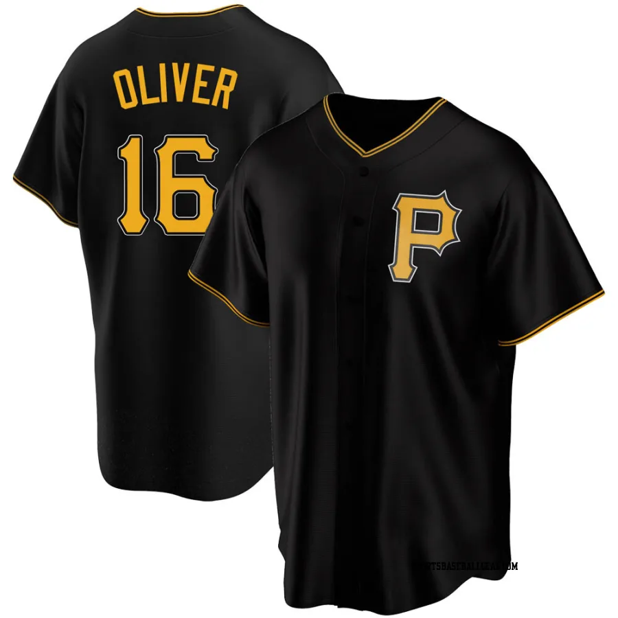 Al Oliver Youth Pittsburgh Pirates Black Replica Alternate Jersey