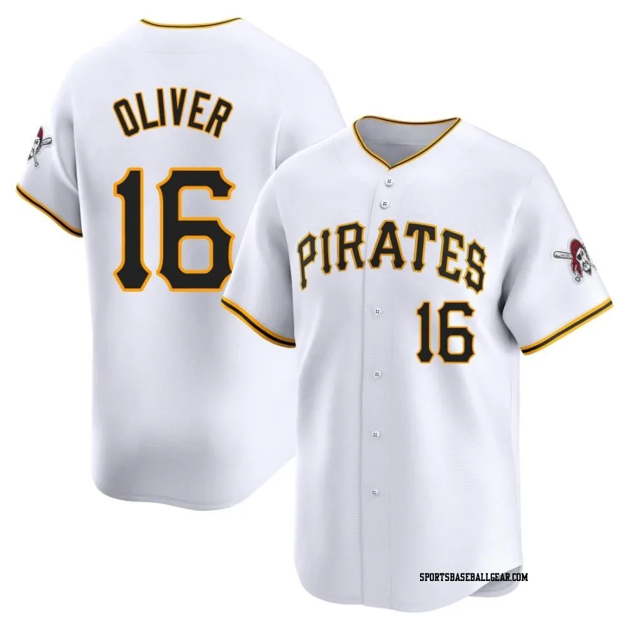 Al Oliver Youth Pittsburgh Pirates White Limited Home Jersey