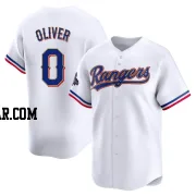 Al Oliver Youth Texas Rangers Gold Limited White 2024 Collection Jersey