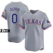 Al Oliver Youth Texas Rangers Gray Limited Away Jersey