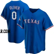 Al Oliver Youth Texas Rangers Royal Replica Alternate 2023 World Series Champions Jersey