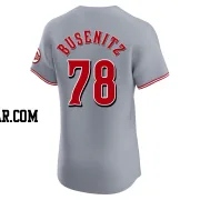 Alan Busenitz Men's Cincinnati Reds Gray Elite Road Jersey