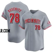 Alan Busenitz Men's Cincinnati Reds Gray Limited Away Jersey