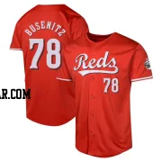 Alan Busenitz Men's Cincinnati Reds Red Limited Alternate Jersey