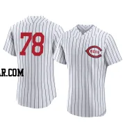 Alan Busenitz Men's Cincinnati Reds White Authentic 2022 Field Of Dreams Jersey