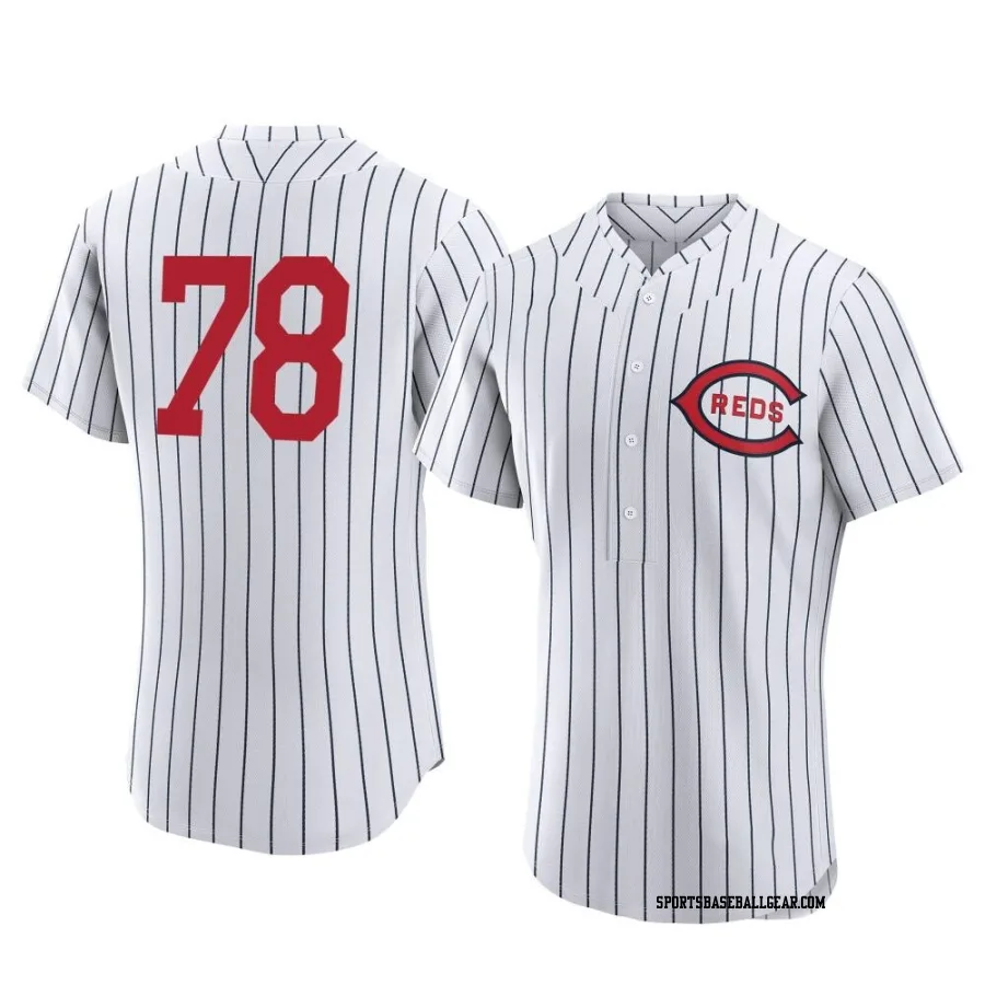 Alan Busenitz Men's Cincinnati Reds White Authentic 2022 Field Of Dreams Jersey