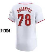 Alan Busenitz Men's Cincinnati Reds White Elite Home Jersey