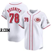 Alan Busenitz Men's Cincinnati Reds White Limited Home Jersey