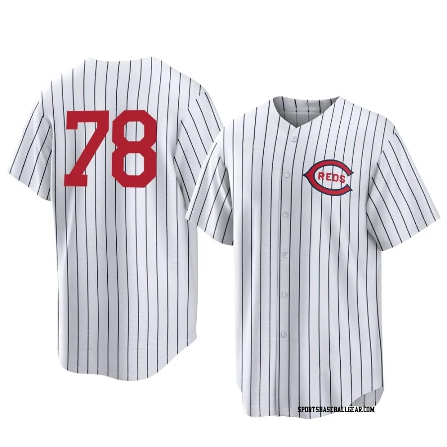 Alan Busenitz Men's Cincinnati Reds White Replica 2022 Field Of Dreams Jersey