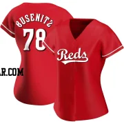 Alan Busenitz Women's Cincinnati Reds Red Authentic Alternate Jersey